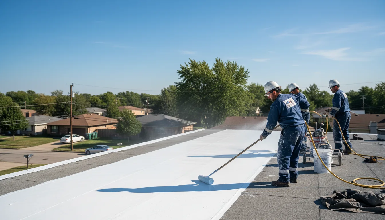 Commercial roof coating in Woodstock, MD near me